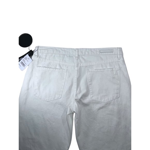 Articles of Society Jeans Rene High Rise Straight Leg Taper White Distressed 28” - Picture 12 of 12